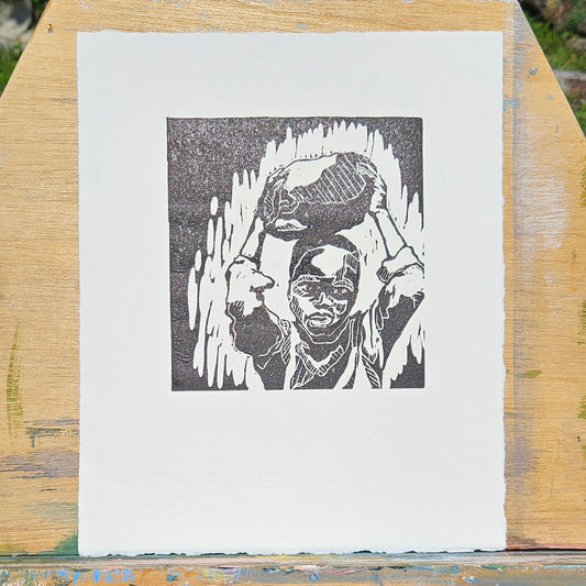 Art Print: Portrait carrying*, 9 3/16" x 11.25"