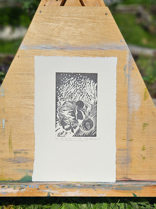 Art Print: Too tight and it will snap, too loose and it will not play, 7.5" x 11 6/16"