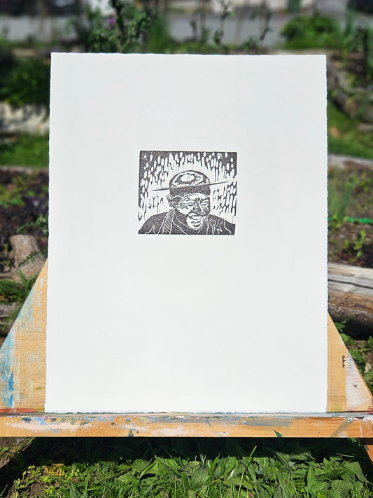 Art Print: Hat on head*, 15 1/8" x 19.5"