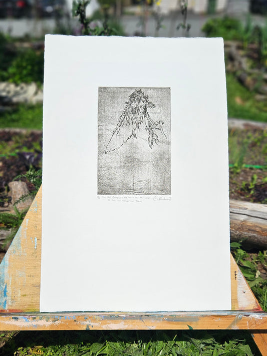 Art Print: Do not confront me with my failures, I had not forgottan them, 14.75" x 22 5/16"