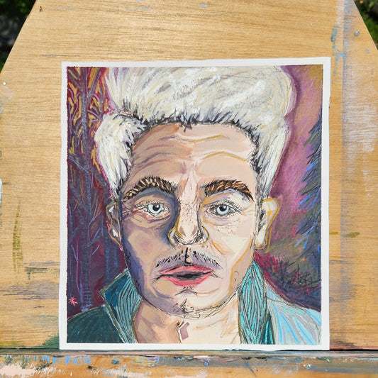 Abstract Portrait: Self-Portrait?, 9 7/16" x 9
