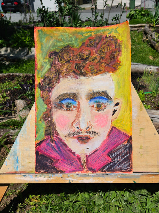 Abstract Portrait: Drag Peasant, 18" x 12"