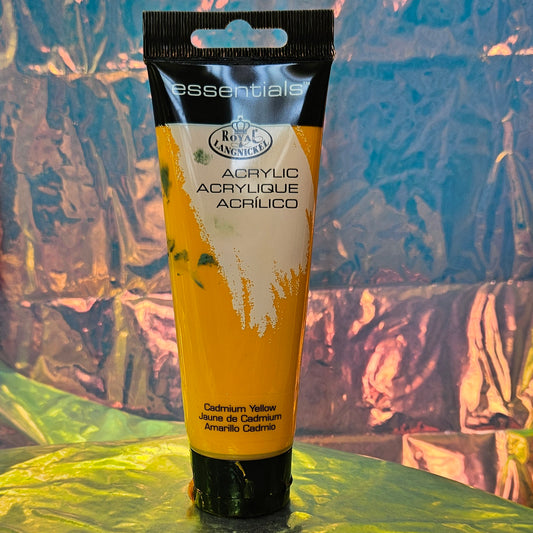 Acrylic Paint: Royal Langnickle, Cadmium Yellow