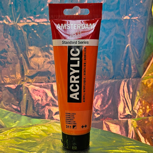 Acrylic Paint: Royal Talens, Vermillion